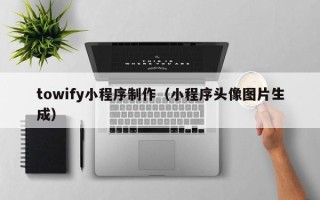 正定towify小程序制作（小程序头像图片生成）