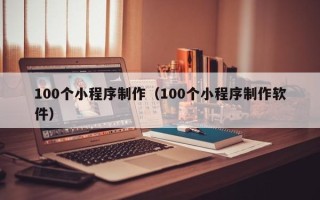 正定100个小程序制作（100个小程序制作软件）